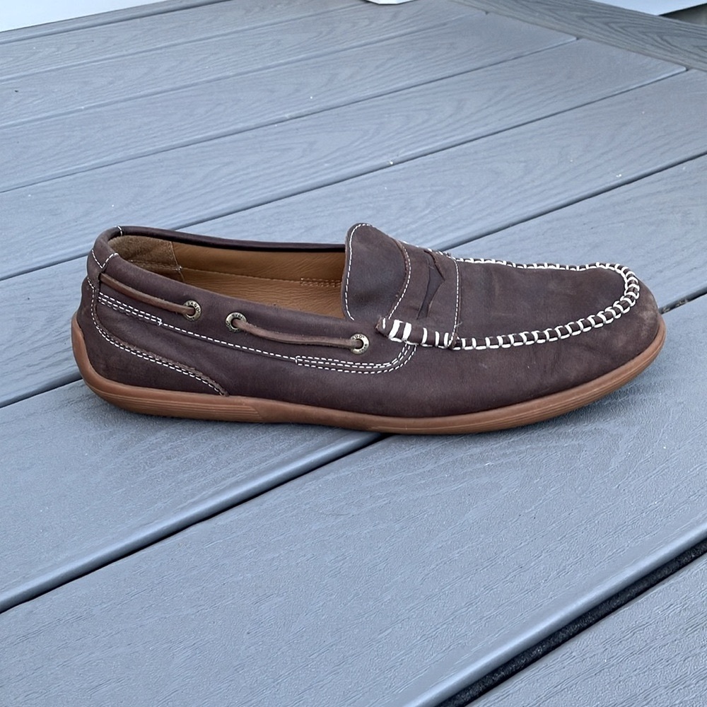 Sebago Men’s Nantucket Classic Boat Shoes/Loafers Dark Brown Size 10
